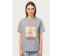 Moomin Women's Sniff Is Adventure Relaxed Fit T-Shirt in Mid Grey | Size: Medium Moomin Mid Grey M