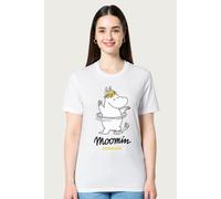 Moomin Women's Snorkmaiden Dancing Relaxed Fit T-Shirt in White | Size: Medium Moomin White M