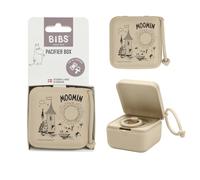 Moomin x BIBS Dummy Box, Steriliser Case, Clean & Travel-Friendly, Vanilla | Holds Up to 3 Dummies | Steriliser Case | BPA-Free Food-Grade Material | Easy Access