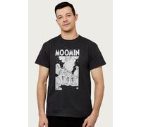 Moominland Midwinter Bonfire Scene Moomin T-Shirt Moomin Black S
