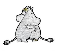 Pawprint Family | Moomintroll & Snorkmaiden Sew on Patch | Official Gifts from Tove Jansson's stories in Moominvalley