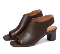 MOOMMO Women Chunky Block Heel Booties Sandals Open Square Toe Cutout Ankle Boots Backless 2" Stacked Mid Heels Matte Sandal Bootie Dress Peep Toe Heeled Sandals Hook & Loop Vintage Comfort 4-11 M US