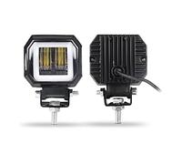 MOOMOO Like A Breeze 3inch 12V 24V 6000K LED Work Light Bar Spot Driving LED Headlights Work Lamp Fog Pods DRL Red Offroad 4WD ATV SUV