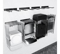 MOOMSINE Folding Chair Storage Rack Wall Mount, Garden Tool Hanger for Garage Organization, Patio, Beach & Camping Chairs Organizer Hooks, Holds 480 lbs - 4 Pack