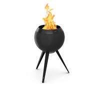 MOON 45 all black Fire Basket with high stand