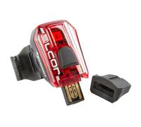 Moon Alcor Rear Light One Size Black / Red