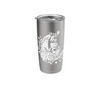 Moon and Hare Wicca Wiccan Happy Easter Eostre Ostara Rabbit Stainless Steel Insulated Tumbler