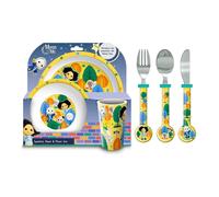 Moon and Me Kids 6 Piece Dinner Set - Plate/Bowl/Cup/Knife/Fork/Spoon
