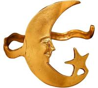 Moon And Star Cuff - Where Celestial Magic Meets Earthly Craft, Star And Moon Pattern Open Bracelet, Gold Silver Sun Mo-on Crescent Cuff Bracelets Adjustable Bracelet Armband Jewelry for Her (gold)