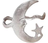 Moon And Star Cuff - Where Celestial Magic Meets Earthly Craft, Star And Moon Pattern Open Bracelet, Gold Silver Sun Mo-on Crescent Cuff Bracelets Adjustable Bracelet Armband Jewelry for Her (silver)