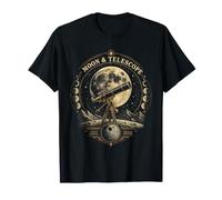 Moon and Telescope Observatory Astronomy T-Shirt