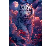 Moon Animal Tiger Jigsaw Puzzles for Adults 1500 Pieces Educational Toys Challenging Game 1500 Piece Puzzles for Adults for The Whole for Women Gifts for Men