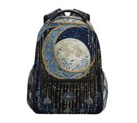 Moon Astrology Backpack Causal Daypack Anti Theft School Bag For Women Computer Men 29X40Cm