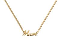 Moon & Back 9ct Gold Plated Mum Pendant Necklace