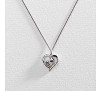 Moon & Back Silver Mum and Child Necklace