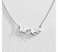 Moon & Back Sterling Silver Elephant Pendant Necklace