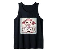 Moon Bat Kawaii Pastel Goth Creepy Cute Skeleton Tank Top