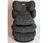 moon-bebe Car Seat Cover Compatible with Cybex Pallas, Silver Pallas Fix and Pallas 2 Fix Black Stars