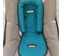 MOON-BEBE Universal antiallergic Reducer Maxi COSI car and Stroller Chair (White with Black Stars) (Pink)