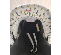 Moon-bebe Universal Canopy for Maxi-Cosi White (Multi Green Cactus)