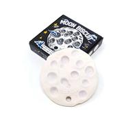 Moon Biscuit Moon Shaped Baby Teething Toy - Natural Rubber Sensory Play & Bath Toy - Mould Free, Best & Educational for Babies