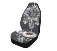 Moon Boho Retro Unearthly Decorative seat Covers for Cars Set of 2 for Trucks Waterproof Scenario cobertor de asientos para carro