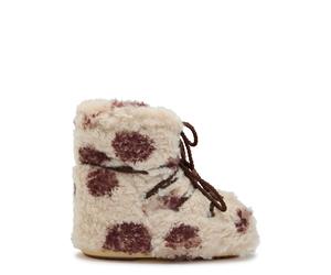 Moon Boot Icon Curly Cow-print Faux fur Ankle Snow Boots - Cream - 36/38 (IT36 - 38 / UK3 - 5)