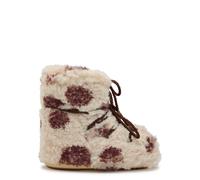 Moon Boot Icon Curly Cow-print Faux fur Ankle Snow Boots - Cream - 42/44 (IT42 - 44 / UK9 - 11)