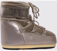 MOON BOOT Icon Low Laminated Nylon Snow Boots in Silver and Gold - Size: 39 - female