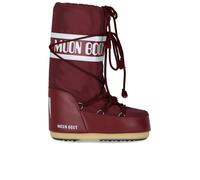 MOON BOOT ICON NYLON BURGUNDY SNOW BOOT 6 UK/7.5 UK