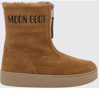 MOON BOOT Shearling-Lined Suede Low Snow Boots - Size: 36 - female