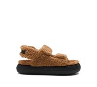 Moon Boot shearling touch-strap sandals - Brown 35-36-37-38-39-40-41