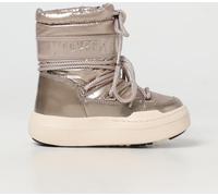 Golden Waterproof Padded Flatform Boots - male - Moon Boot - Kids Boots - Yellow - 30 EU - Kids 30 EU