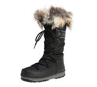 Moon-boot Unisex Adults Monaco Wp2 Snow Boots, Black (Nero 001), 3.5 UK (36 EU)
