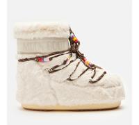 Moon Boot Women's Icon Faux Fur Beads Low Boots - Cream - UK 3.5-5