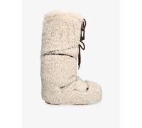 Moon Boot Womens Moon Boot Icon Curly Shell Boots Beige Eur 35 / 2 UK Women