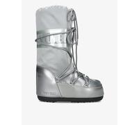 Moon Boot Womens Moon Boot Icon Glance Metallic Shell Boots Silver Eur 39 / 6 UK Women
