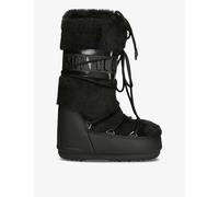 Moon Boot Womens Moon Boot Icon Lace-Front Faux-Fur Snow Boots Black Eur 39 / 6 UK Women