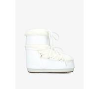 Moon Boot Womens Moon Boot Icon Low Faux-Fur and Leather Snow Boots White Eur 36 / 3 UK Women