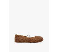 Moon Boot Womens Moon Boot Shearling Ballerina Flats Mid Brown Eur 36 / 3 UK Women