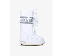 Moon Boot Womens White Icon Junior Branded Nylon Snow Boots Eur 35 / 2 Uk Women
