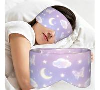 Moon Butterflies Dream Print Sleep Eye Mask Comfortable Sleeping Mask