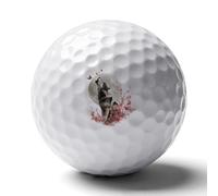 Moon Butterfly Flower Wolf Novelty Golf Ball Personalised Printed Practice Balls Gifts for Men Women Golfers Father's Day