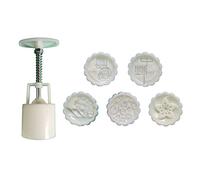 Moon Cake 50g 5 PCS Pattern Hand-Pressure Molds For Mid-Autumn Pastry Tool Cake Fondant Mold