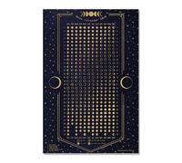 Moon Calendar 2026 - Dark Blue 12×18 inch Wall Poster with Lunar Phases & Eclipses Vertical Celestial Chart | Astronomy Decor | For Dark Aesthetic or Minimalist Spaces