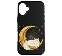 Moon Cat Astrology Celestial Persian Feline Magic Case for iPhone 16 Plus