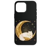 Moon Cat Astrology Celestial Persian Feline Magic Case for iPhone 16 Pro Max