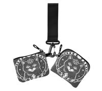 Moon Cat Crystal Retro Witch Dark Symbols Goth Lover Women's Coin Wallet