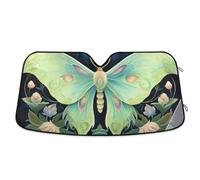 Moon Celestial Butterfly Bloom Car Windshield Sun Shade Front Windshield Sun Shade Protect Your Car 55×27.6 inch