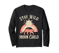 Moon Child Boho Sun Leopard Graphic Long Sleeve T-Shirt